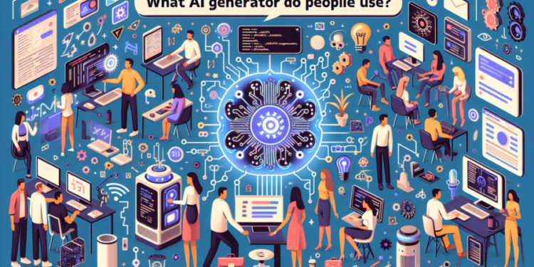 ¿Qué generador de IA usa la gente?