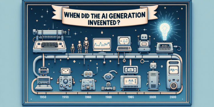 ¿Cuándo se inventó el generador de IA?