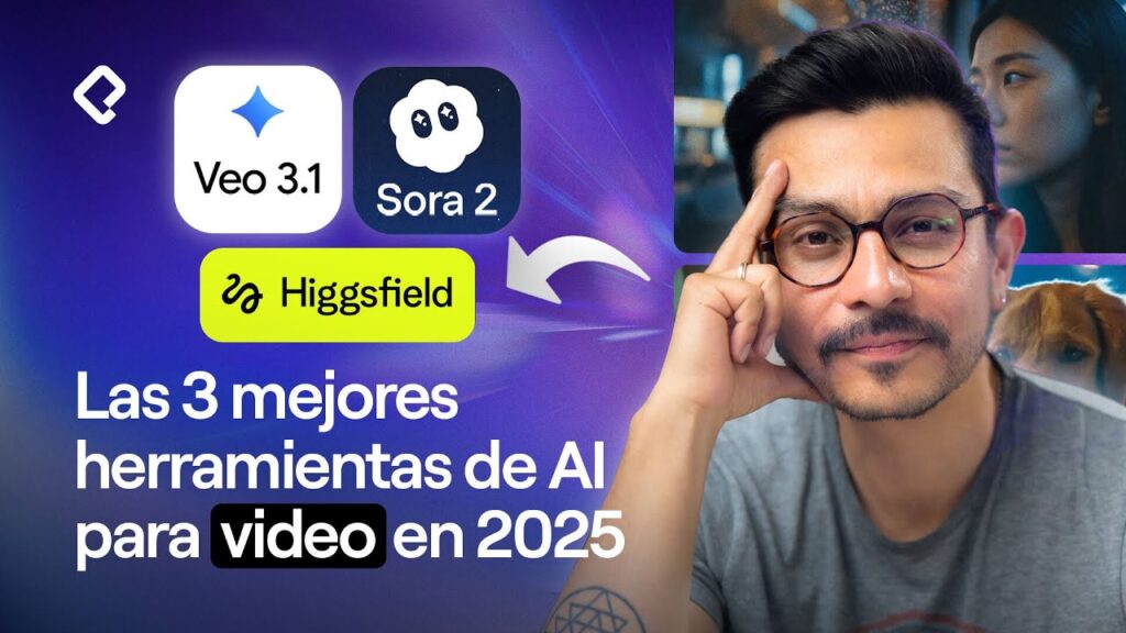 Las 3 mejores herramientas de AI para video en 2025