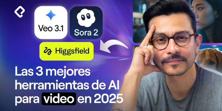Las 3 mejores herramientas de AI para video en 2025