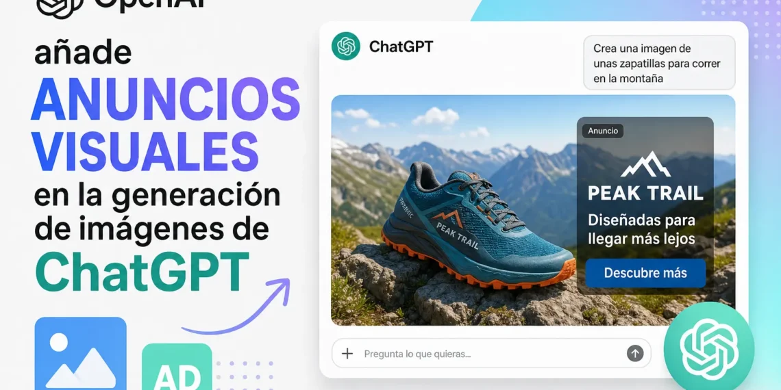 OpenAI añade anuncios visuales en la generación de imágenes de ChatGPT
