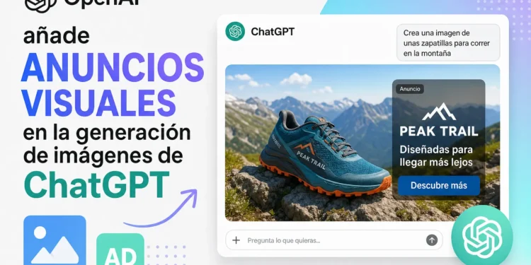 OpenAI añade anuncios visuales en la generación de imágenes de ChatGPT